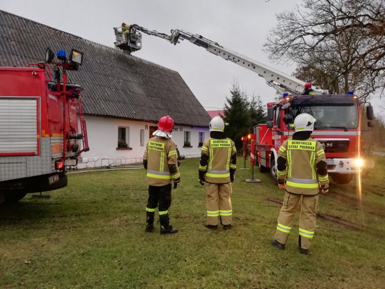 Pożar przewodu kominowego