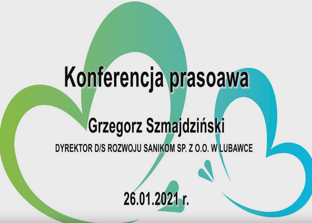 Konferencja prasowa Grzegorz Szmajdziński Dyrektor ds. Rozwoju SANIKOM