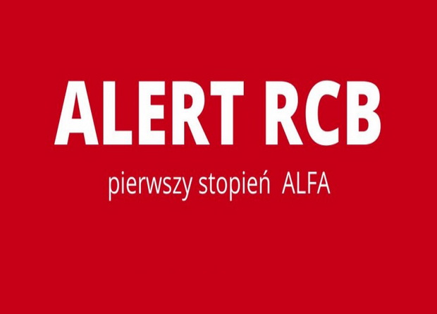 Stopień alarmowy ALFA-CRP w całym kraju.