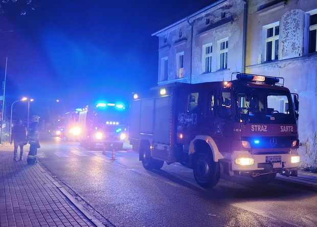 Zwarcie instalacji elektrycznej powodem pożaru