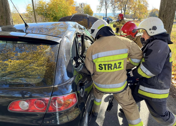 Śmiertelny wypadek za Krzeszowem.