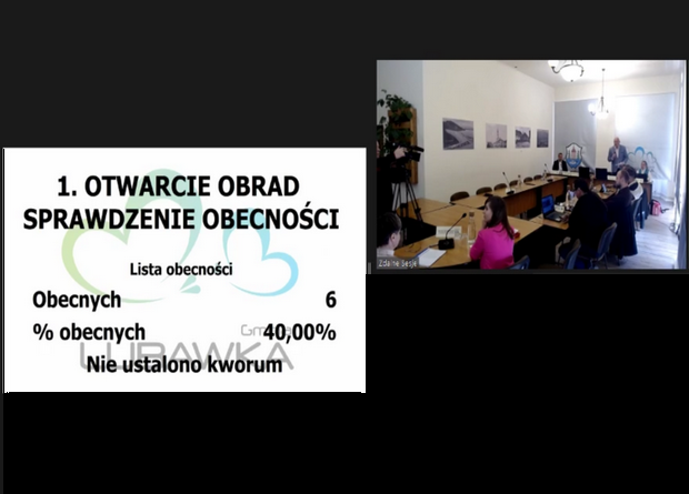 XIII Nadzwyczajna Sesja Rady Miejskiej w Lubawce bez kworum