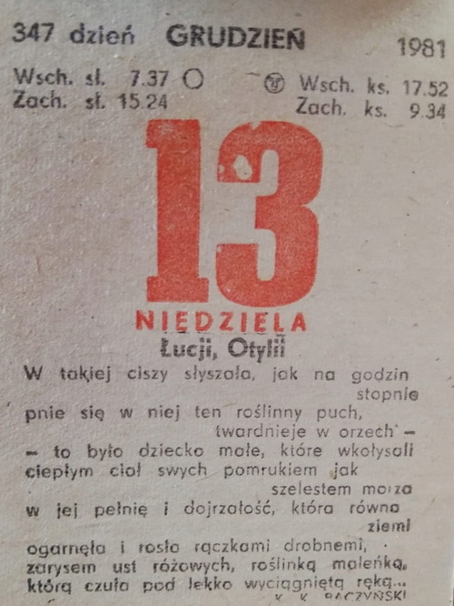 Obchody 41. rocznicy wprowadzenia stanu wojennego