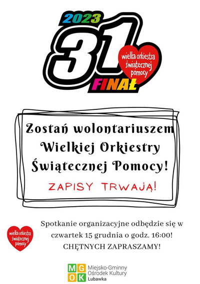 Zostań wolontariuszem WOŚP
